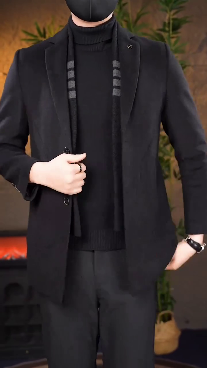 Men’s Premium Black Tailored Blazer - Image 2