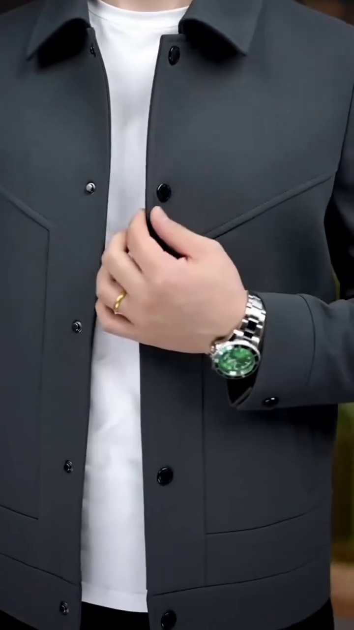 Men's Structured Casual Jacket with Western Yoke Detail - Image 3