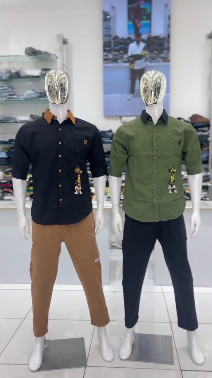 Men Olive Green Casual Shirt