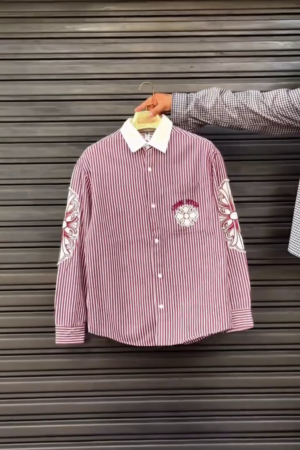 Men Regular Fit Vertical Striped Casual Shirt