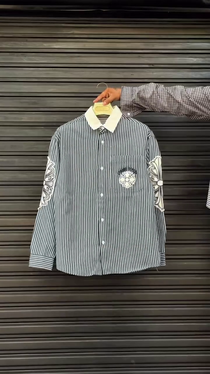 Men Regular Fit Vertical Striped Casual Shirt - Image 5